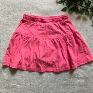 George 3T Skort Pink Flower Print Elastic Waist Kids Skirt